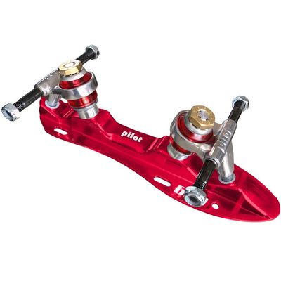 Atom Pilot Falcon NTS Color Quad Skate Plate (Red, Size 5.25)