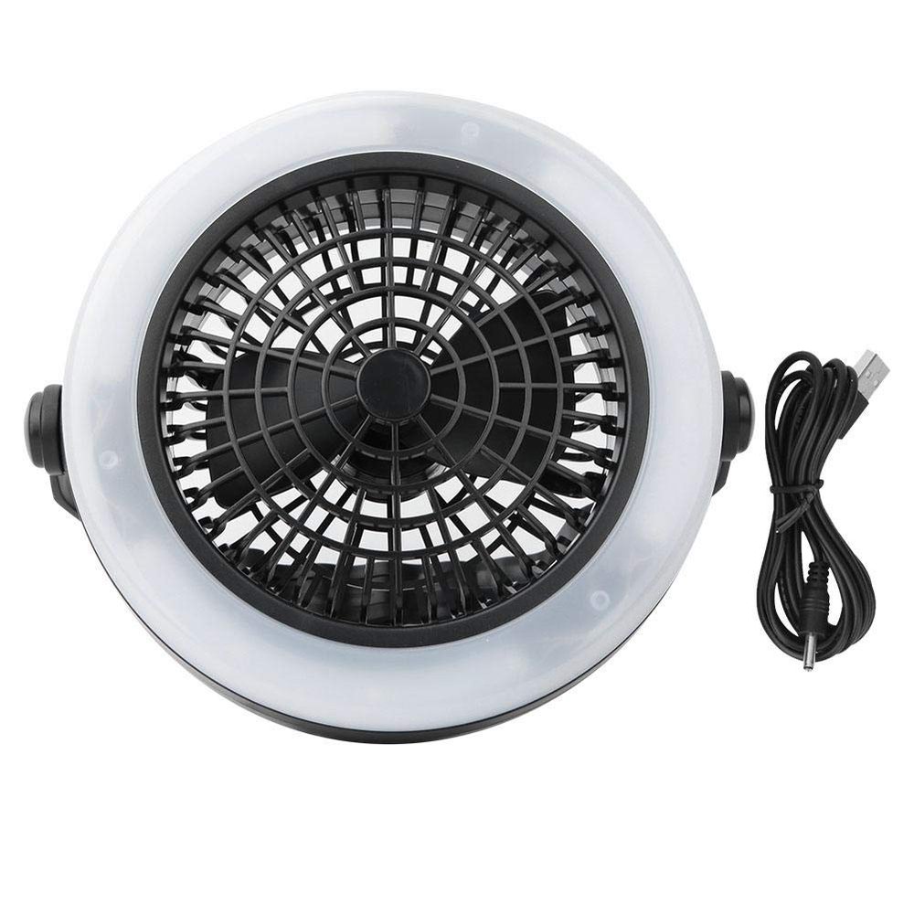 LED Tent Fan Light, Portable 12LED USB Charging Tent Lantern Light Fan Lamp for Outdoor Hiking Camping