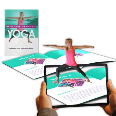 Brooke Schuler Introduction to Yoga in Augmented Reality, Learning with Augmented Reality App and Book