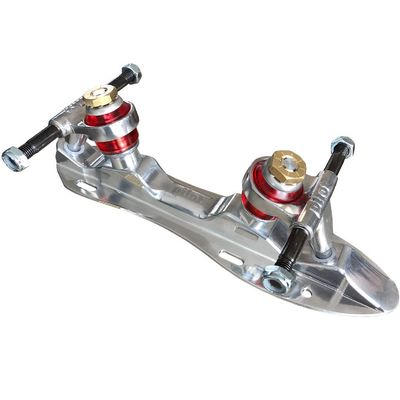 Atom Pilot Falcon NTS Color Quad Skate Plate (Silver, Size 6)