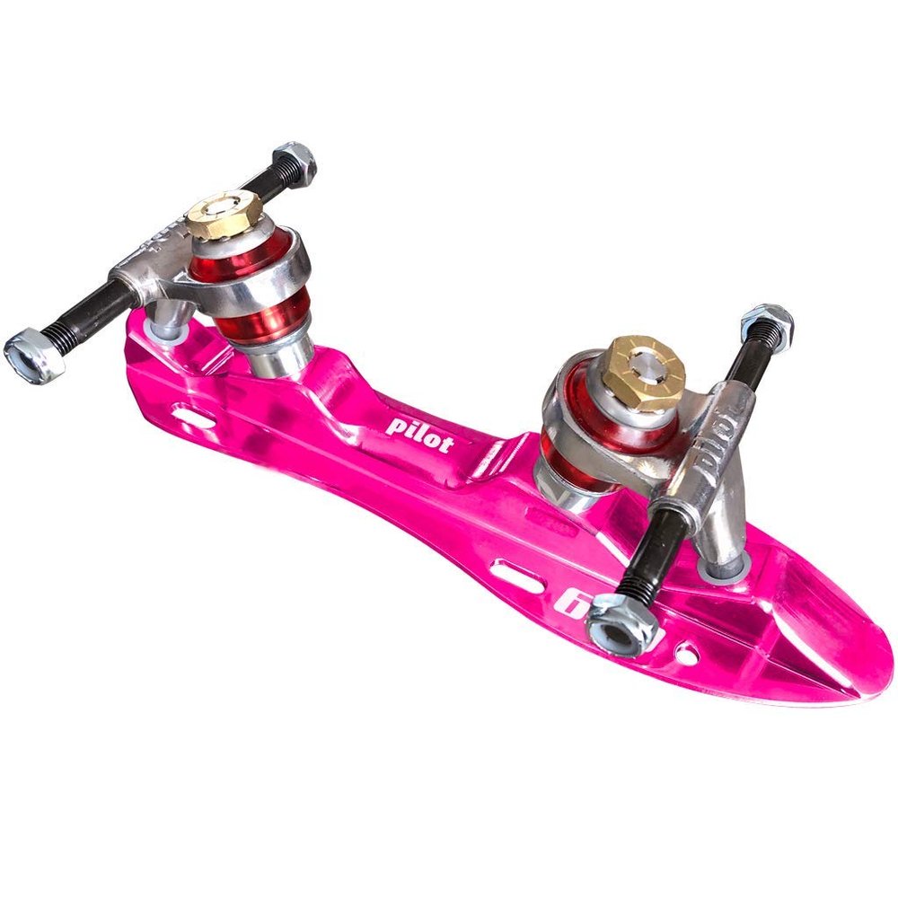 Atom Pilot Falcon NTS Color Quad Skate Plate (Pink, Size 6)