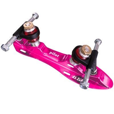 Atom Pilot Falcon Plus NTS Color Quad Skate Plate (Pink, Size 6.25)