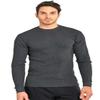 Men's Classic Waffle-Knit Medium Weight Thermal Top (XL, Charcoal) view 2