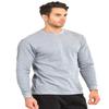 Men's Classic Waffle-Knit Medium Weight Thermal Top (S, Heather Grey) view 2