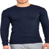 Men's Classic Waffle-Knit Medium Weight Thermal Top (XL, Navy) view 3