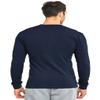 Men's Classic Waffle-Knit Medium Weight Thermal Top (XL, Navy) view 4