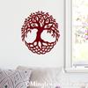 Minglewood Trading Grey - Tree of Life Yggdrasil Vinyl Decal - Norse Mythology - Die Cut Sticker - 8w x 8h inches view 3