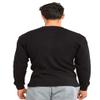 Men's Classic Waffle-Knit Medium Weight Thermal Top (S, Black) view 4