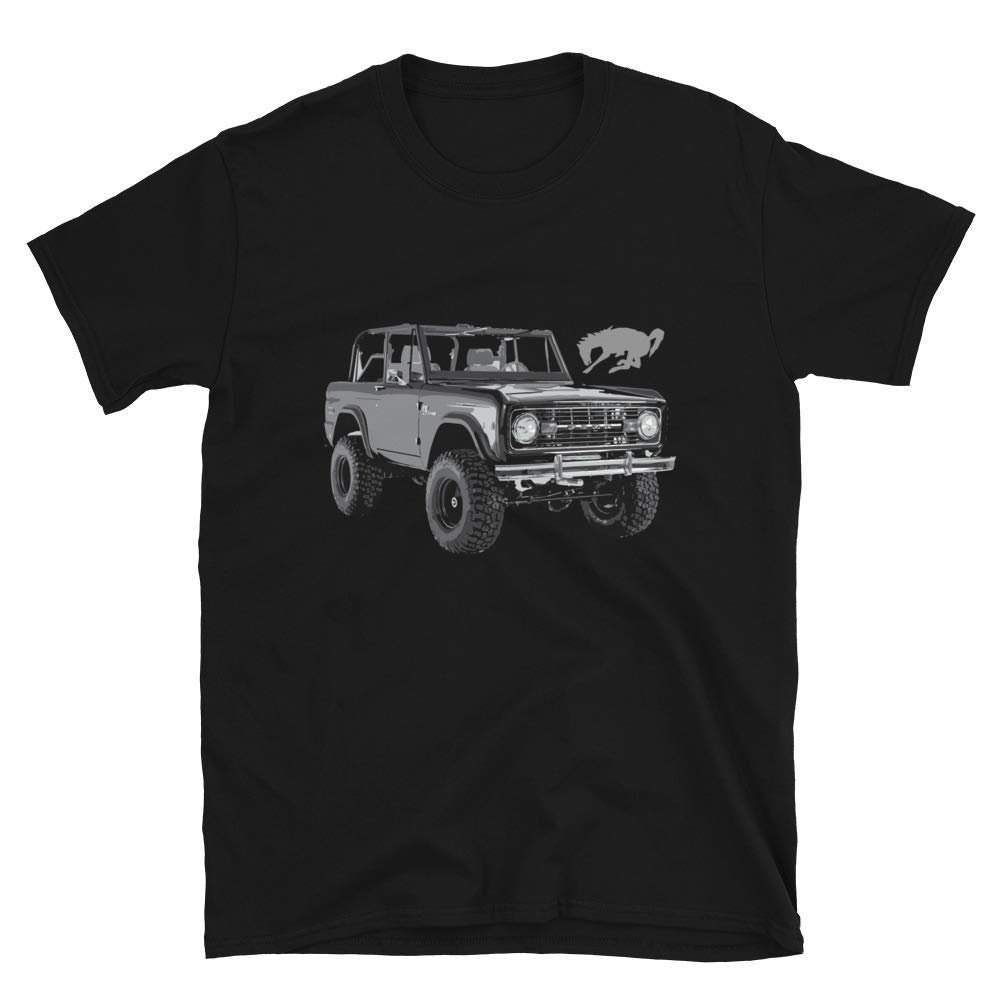 1973 Black Classic Bronc Lover Short-Sleeve Unisex T-Shirt