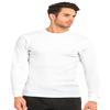 Men's Classic Waffle-Knit Medium Weight Thermal Top (XL, White) view 2