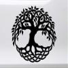 Minglewood Trading Grey - Tree of Life Yggdrasil Vinyl Decal - Norse Mythology - Die Cut Sticker - 20w x 20h inches view 1