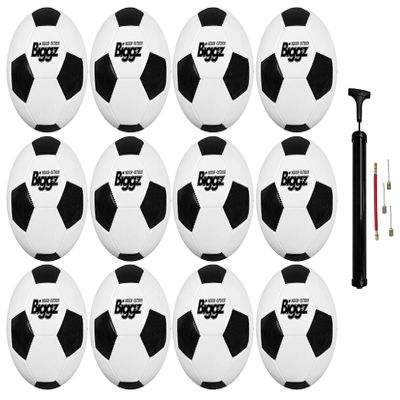 Biggz (12 Pack) Premium Classic Soccer Balls Size 5