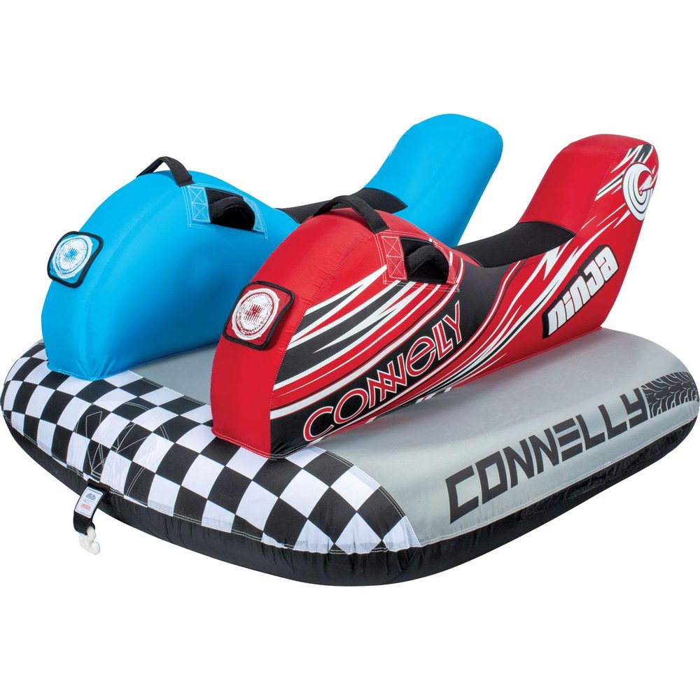 Connelly Ninja Towable Tube, 2-Rider Side by Side, red/Blue/Black, One Size