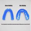 COOLLO SPORTS Boil and Bite Mouth Guard (Youth & Adult) DA Custom Fit Sport Mouthpiece for Football, Hockey, Rugby, Lacrosse, Boxing, MMA (Free Case Included!) (Orange & White, Ages 10 & Below) view 4