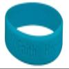 25 Cervical Cancer Teal Silicone Awareness Bracelets - Medical Grade Silicone - Latex and Toxin Free - (25 Bracelets) view 3