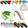 COOLLO SPORTS Boil and Bite Mouth Guard (Youth & Adult) DA Custom Fit Sport Mouthpiece for Football, Hockey, Rugby, Lacrosse, Boxing, MMA (Free Case Included!) (Light Green & White, Ages 11 & Above) view 1