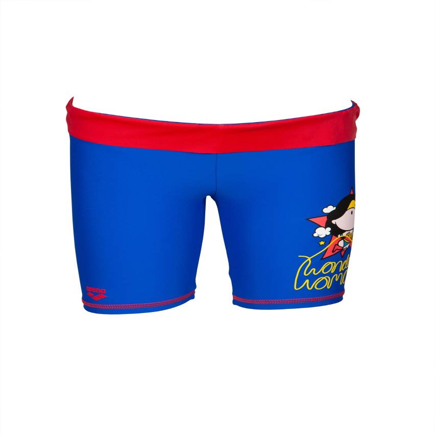 ARENA Kids UV Jammer Swimsuit Quick Drying, Neon Blue - Red, Size 22