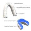 COOLLO SPORTS Boil and Bite Mouth Guard (Youth & Adult) DA Custom Fit Sport Mouthpiece for Football, Hockey, Rugby, Lacrosse, Boxing, MMA (Free Case Included!) (Sky Blue & White, Ages 10 & Below) view 3