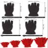 Gilbins 2 Pack Kids Winter Warm Gloves Cold Weather Fleece Polar Gloves for Boys or Girls view 3