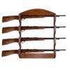 Weaver Wood Designs 4-Gun Solid Oak Wall Display Gun Rack view 2