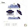 Desert Cactus University of California Santa Barbara UCSB Gauchos Sticker Vinyl Decals Laptop Water Bottle Car Scrapbook T2 (Type 2) view 3