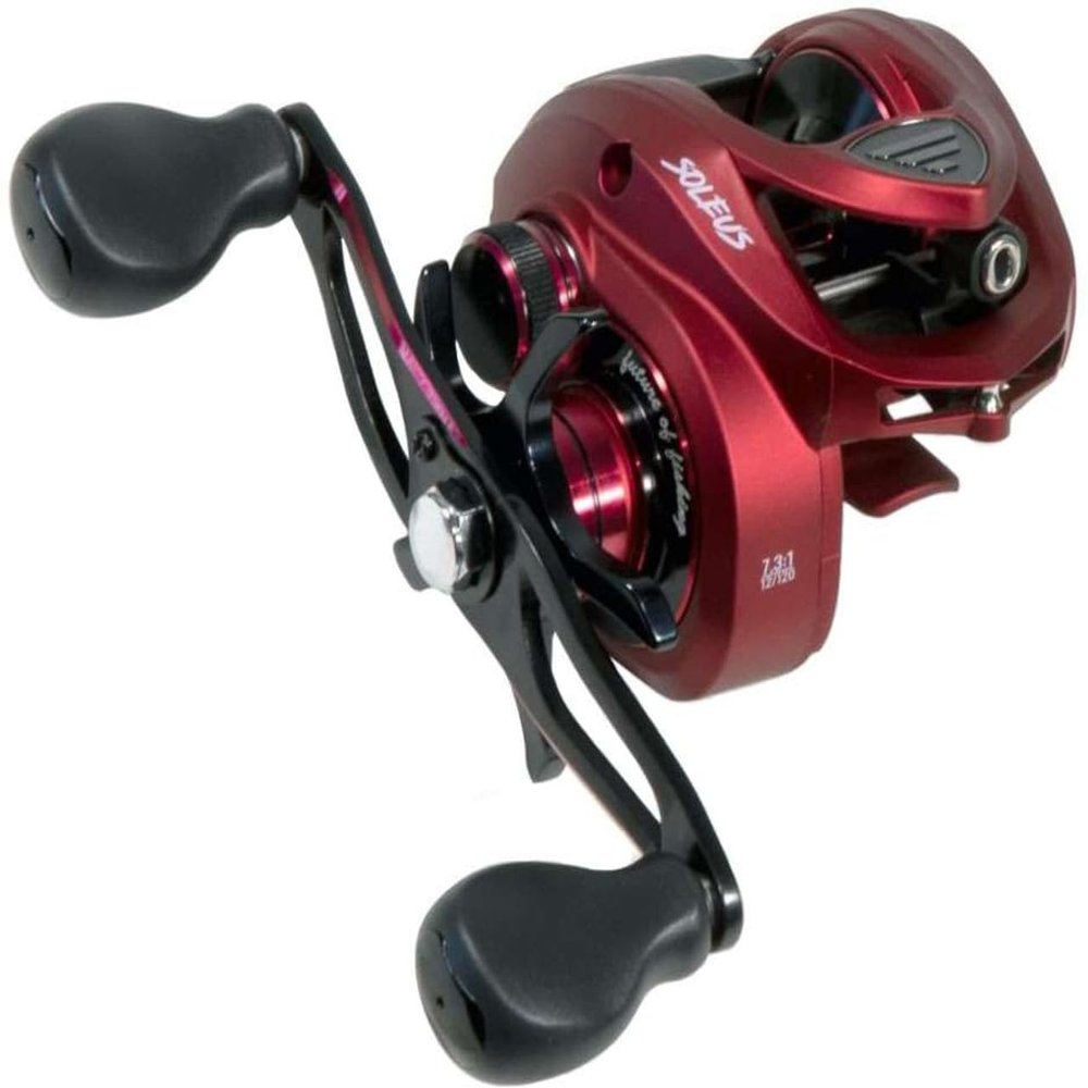 Favorite Soleus Casting Reel, Red 7.3:1 (Left)