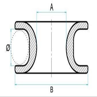 Short Loop - Dyneema line and Nautos Friction Ring - 20-30 - 40mm Ring Diameter (40mm)