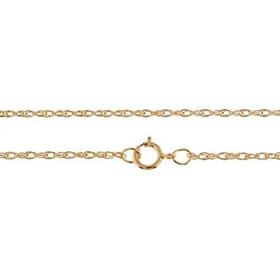 14Kt Gold Filled 22" 1.2mm Rope Chain with Clasp - 1 Pc (11595)/1