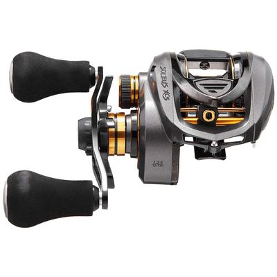 Favorite Fishing Soleus XCS Baitcasting Baitcaster Reel, White/Gold 8.1:1 (Right)