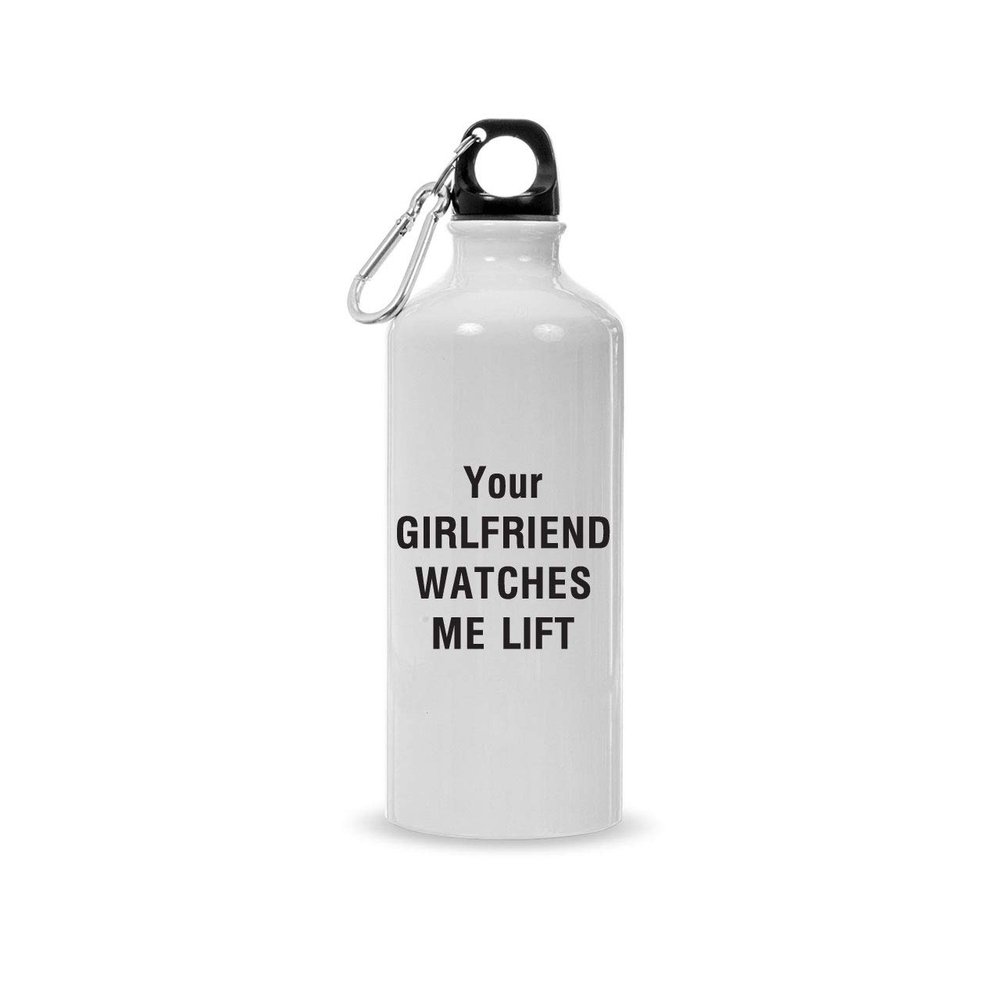 Gifts & Company Tyour Girlfriend Watches Me Lift Workout Gym Insulated Hot or Cold Travel Tumbler