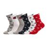 Champion unisex child Champion Kid's 6 Pack "C" All Over Crew Socks, 30, 4 5 US view 1