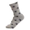 Champion unisex child Champion Kid's 6 Pack "C" All Over Crew Socks, 30, 4 5 US view 2
