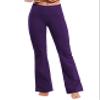 BUBBLELIME 29"/31"/33"/35"/37" 4 Styles Women's High Waist Bootcut Yoga Pants - Basic Nylon_EGGPLANTPURPLE XXL-31 Inseam view 2