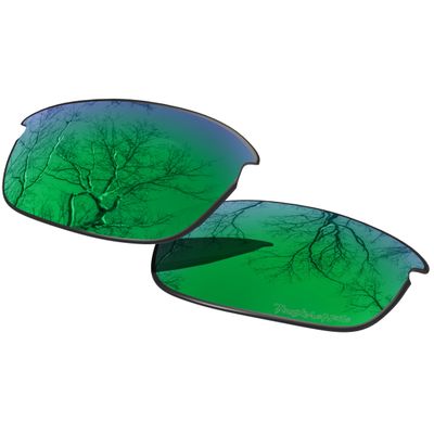 ToughAsNails Replacement Lenses for Oakley Flak Jacket Sunglasses - HyperVision Plus Green Chrome - Polarized Ultra