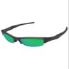 ToughAsNails Replacement Lenses for Oakley Flak Jacket Sunglasses - HyperVision Plus Green Chrome - Polarized Ultra view 2