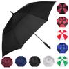MRTLLOA Automatic Open Golf Umbrella, Extra-Large Oversized Double Canopy Vented Windproof Waterproof Stick Rain Golf Umbrellas for Men and Women (Black, 68 inch) view 1