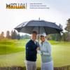 MRTLLOA Automatic Open Golf Umbrella, Extra-Large Oversized Double Canopy Vented Windproof Waterproof Stick Rain Golf Umbrellas for Men and Women (Black, 68 inch) view 3