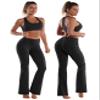 BUBBLELIME 29"/31"/33"/35" 4 Styles Women's Bootcut Yoga Pants Tummy Control - Basic Bootleg_Black XXL_29" Inseam view 3