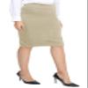 Urban CoCo Women's Elastic Waist Stretch Bodycon Midi Pencil Skirt (as1, Alpha, x_l, Regular, Regular, Camel) view 1