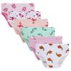 Cadidi Dinos Girls' Cotton Brief Underwear, Assorted Panties (Pack of 6) Blue Black Pink Red White Size 5 6 view 1