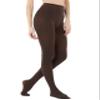 HeyUU Women's 80 Denier Semi Opaque Tights High Waist Soft Solid Color Pantyhose brown lxl view 2