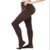 HeyUU Women's 80 Denier Semi Opaque Tights High Waist Soft Solid Color Pantyhose brown lxl view 3