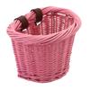 Wicker Bike Basket, Little Box Made by Willow for Bicycle (Pink) view 2