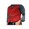 Duereyoo Men's Tweed Vest Vintage V Neck Wool Blend Herringbone for Wedding Groomsmen Suit Vest for Men view 1