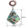 11/16 inch 18mm Natural Rhombus Shells Wood Dangle Ear Gauges Flesh Tunnels Plugs Stretching Kit Expander Statement Earrings for Women view 2
