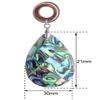 00G 10mm Natural Teardrop Shells Wood Dangle Ear Gauges Flesh Tunnels Plugs Stretching Kit Expander Statement Earrings for Women view 2