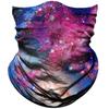Obacle Seamless Bandana for Rave Face Mask Dust Wind UV Sun Protection Galaxy Tube Mask Headwear Bandana for Women Men Festival Party Motorcycle Riding Outdoor (Starry Sky Green Rose Red) view 1