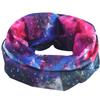 Obacle Seamless Bandana for Rave Face Mask Dust Wind UV Sun Protection Galaxy Tube Mask Headwear Bandana for Women Men Festival Party Motorcycle Riding Outdoor (Starry Sky Green Rose Red) view 4