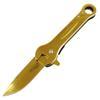 DEFENDER XTREME 7.5" Wrench Tool Tactical Spring Assisted Folding Knife Gold view 1