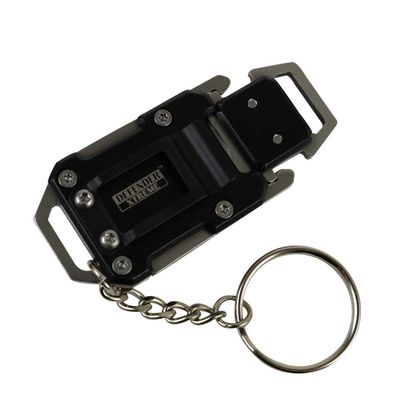 DEFENDER XTREME Chain Keyring Mini Pocket EDC Knife Tactical Survival LED Light